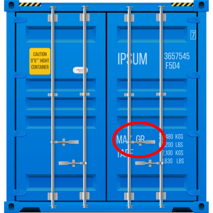 container seal place